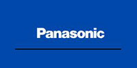 A blue background with the panasonic logo in white.